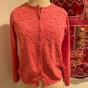 Anthropologie women’s Small embroidered cardigan